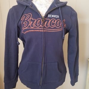 Retro Junk Food  Broncos zip hoodie